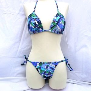 Roxy Bikini Full String Top and String bottoms